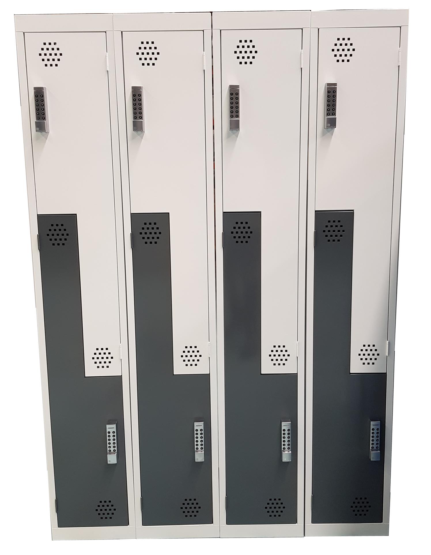 Step Lockers Two Tone with Digital Combination Locks jpg